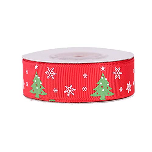 Box Verpackung 2 cm rotes doppelseitiges Band Weihnachten geripptes Band Geschenkband Home DIY Geburtstag Papier (Rot, Einheitsgröße) von Generisch