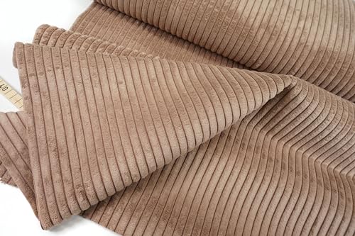 Breitcord • Cord Samt • Wanja • beige 0,5 m von Generisch