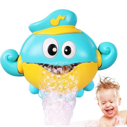 Bubble Maker für Badewanne, Badewanne Bubble Machine | Automatische Tintenfisch -Bubble -Maschine mit Musikbadspielzeug - Safe Fun Bading Supplies, Kleinkindspiele für Geburtstage und Weihnachten von Generisch