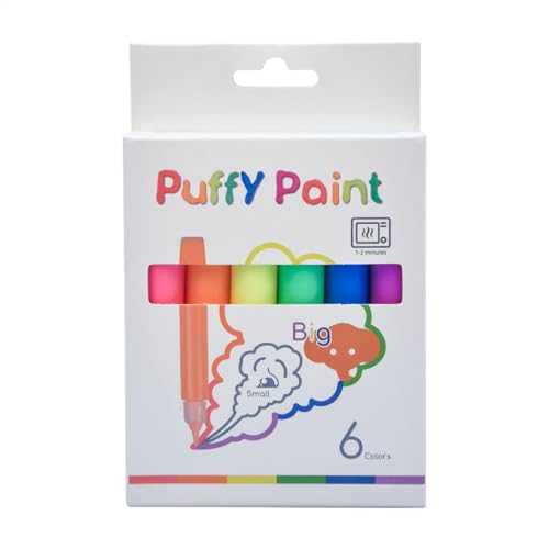 Bubble Pens – Marker zum Ausmalen | Blasen-Zeichenstifte, 6er-Set, Blasen-Zeichenstifte, Kleinkind-Zeichenstift, lustig, kreativer 3D-Marker, Stift für Kinder, Kleinkinder, ab 3 Jahren, Zeichen- und von Generisch