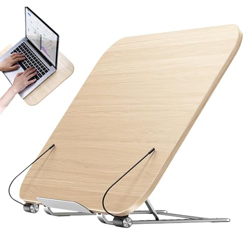 Buchhalterständer, Leseständer Buchhalter 12-stufig verstellbarer Lehrbuchständer, Seitenclip-Dokumentenhalter Skizzen-Zeichenbrett, Küchen-Kochrezeptregal, hölzerner Laptop-Ständer für den Deskto Buchhalterständer, Leseständer Buchhalter 12-stufig verstellbarer Lehrbuchständer, Seitenclip-Dokumentenhalter Skizzen-Zeichenbrett, Küchen-Kochrezeptregal, hölzerner Laptop-Ständer für den Deskto von Generisch