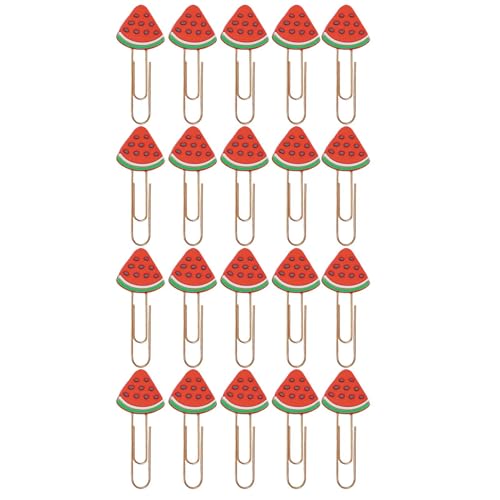 Büroklammern in Obstform, Papierklammern, Wassermelonen-Form, Memo-Clips, Lesezeichen, dekorative Büroklammern für Dokumente, Zeichnen, Papier, Notizbücher von Generisch