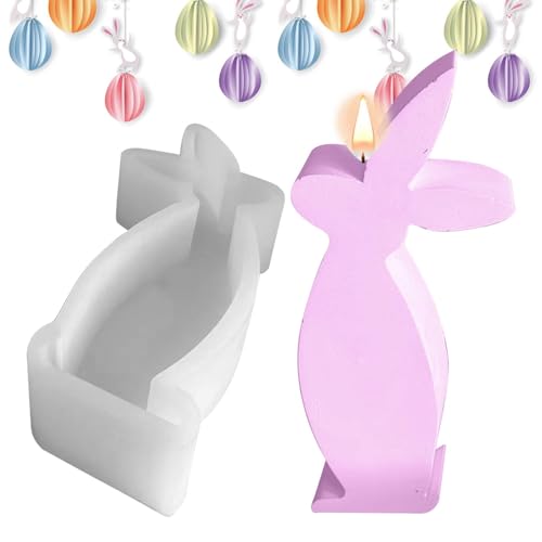 Bunny Silicon Fondant Form, Hasenharzform,Animal Form Hase Seifenform | 3D -Hasenform Ostern Silikonform für Kuchendekoration, Süßigkeiten von Generisch