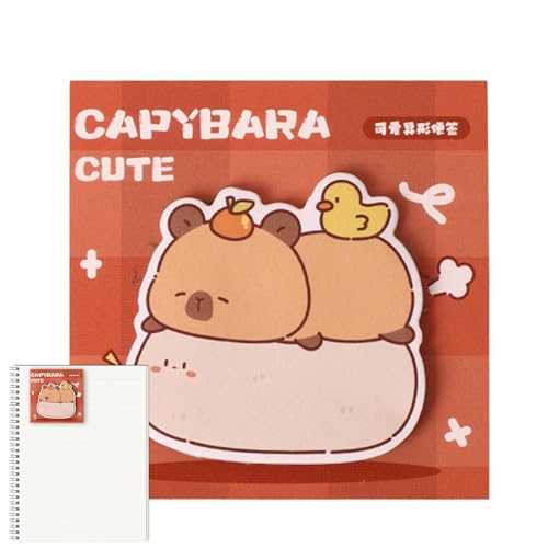 Capybara-Haftnotizen, Capybara-Notizblock | Capybara Annotation Sticky Tabs - 30 Blatt Haftnotizen für Klassenzimmer und Schulbedarf, herausnehmbare Anmerkungsreiter zum Notieren von Generisch