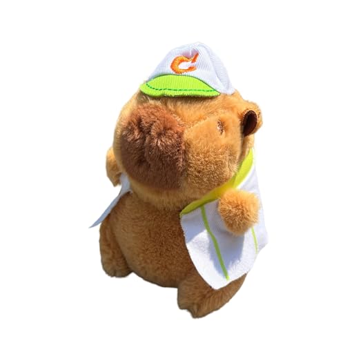 Capybara Plüschtier Schlüsselbund, Capybara Kuscheltier, Simulation Capybara Anhänger Puppe, Niedlichen Capybara Plushies, Geburtstagsgeschenk für Kinder,Kawaii Rucksack Dekoration (C) von Generisch