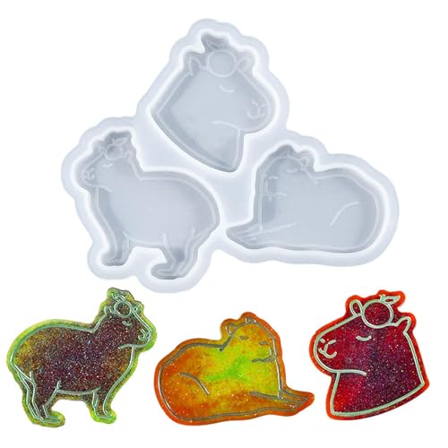 Capybara Silikonform, Tierform, Seifenform – Silikon-Capybara-Form zur Herstellung von Anhängern, Taschenanhängern, zur Herstellung von Ohrringen, Anhängern, Taschen, Schlüsselanhängern von Generisch