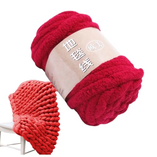 Chenille-Garndecke,Fuzzy Chenille dickes Garn | Polyester-Wollknäuel zum Basteln, vielseitig einsetzbar für selbstgemachte Hand- und Deckenschals Chenille-Garndecke,Fuzzy Chenille dickes Garn | Polyester-Wollknäuel zum Basteln, vielseitig einsetzbar für selbstgemachte Hand- und Deckenschals von Generisch