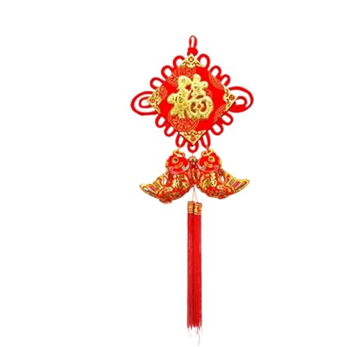 Chinesischer Knoten, Feng-Shui-Dekoration, chinesischer Knoten-Anhänger, fröhliches chinesisches Frühlingsfest, Ornament, Kultur- und Kunstvorhang, dekorativer chinesischer Knoten (Farbe: L) von Generisch