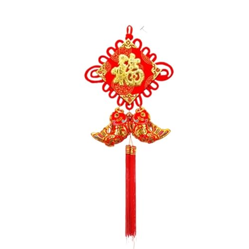 Chinesischer Knoten, Feng-Shui-Dekoration, chinesischer Knoten-Anhänger, fröhliches chinesisches Frühlingsfest, Ornament, Kultur- und Kunstvorhang, dekorativer chinesischer Knoten (Farbe: M) von Generisch