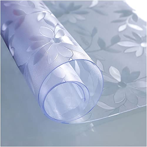 Clear Cosmos PVC-Tischschutz, transparent, 1,5 mm dick, wasserdichte Kunststoff-Tischdecke für Esszimmertisch, 95 x 120 cm von Generisch