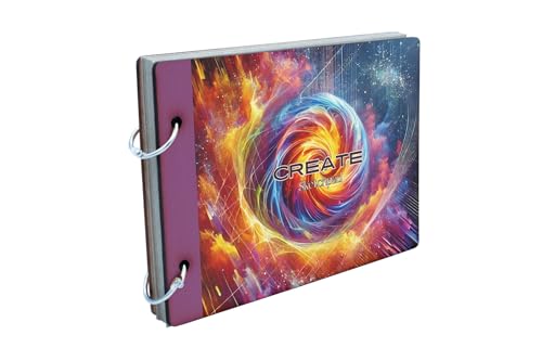 Cosmic Energy: Vibrant Spiral Skizzenbuch (scrap-kf24-swrlmg) von Generisch