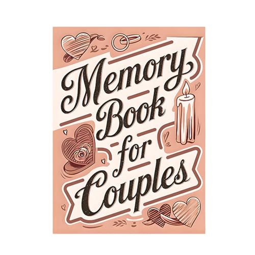 Couples Scrapbook - Papier, Liebesbuch, Fotoalbum | 58 Seiten Erinnerungsnotizbuch mit bedeutungsvollem Design, romantisches Erinnerungsbuch für Flitterwochen Erinnerungen, Hochzeitsgeschenk für Couples Scrapbook - Papier, Liebesbuch, Fotoalbum | 58 Seiten Erinnerungsnotizbuch mit bedeutungsvollem Design, romantisches Erinnerungsbuch für Flitterwochen Erinnerungen, Hochzeitsgeschenk für von Generisch
