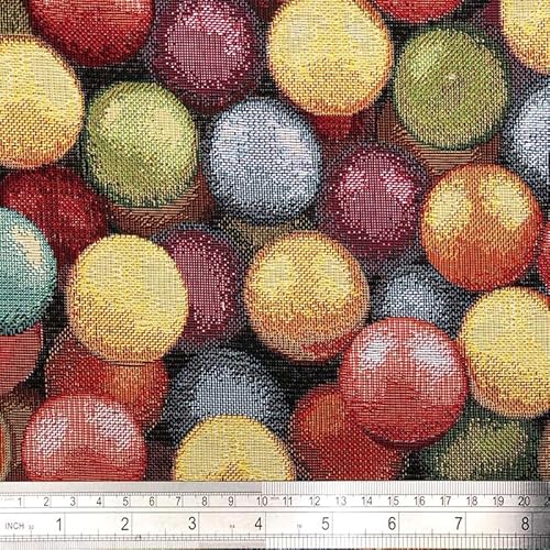 Crafty by Chatham Glyn Bubbles Stoff aus 80 % Baumwolle, 20 % Polyester, 140 cm breit, digital bedruckter Stoff zum Basteln, Nähen, Schneidern, Heimdekoration von Generisch