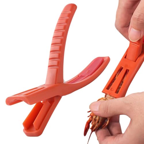 Crawfish Peeler Tool, Shrimp Tail Sheller Device, 6.3in Easy Seafood Shelling Tool, Portable Kitchen Gadget for Protecting Nails and Keeping Fingers Clean von Generisch