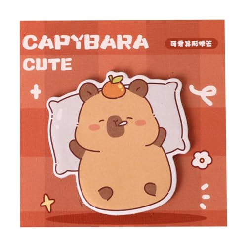 Cute Sticky Notes, 30 Sheets Removable Notepads, Notepads For Reminders, Cartoon Animal Capybara Sticky Notes, Classroom Supplies, School Supplies For Students Teacher von Generisch