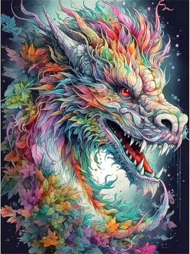 DIY Diamant Art Painting Set, Drachen Square Drill Diamond Painting Set für Erwachsene Anfänger, Vollbohrer Diamanten Malerei Stickerei, Mosaikherstellung Bilder für Haus Wanddeko 80x100cm Dn9253 DIY Diamant Art Painting Set, Drachen Square Drill Diamond Painting Set für Erwachsene Anfänger, Vollbohrer Diamanten Malerei Stickerei, Mosaikherstellung Bilder für Haus Wanddeko 80x100cm Dn9253 von Generisch
