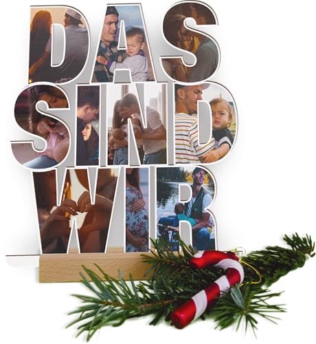 Das sind wir Geschenk personalisiert - Foto Geschenk Holzbild - Das sind wir Geschenke, Das sind wir Weihnachtsgeschenk, Wir Geschenke, Schriftzughalter, Paar Geschenke, Partner Geschenk von Generisch