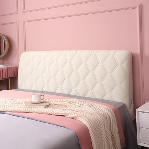 Dehnbarer Kopfteilbezug, weicher Samtstoff, staubdicht und waschbar, elastischer Schutz für gepolstertes Kopfteil, Doppelbettgröße, beige – perfekt für Heimdekoration Dehnbarer Kopfteilbezug, weicher Samtstoff, staubdicht und waschbar, elastischer Schutz für gepolstertes Kopfteil, Doppelbettgröße, beige – perfekt für Heimdekoration von Generisch