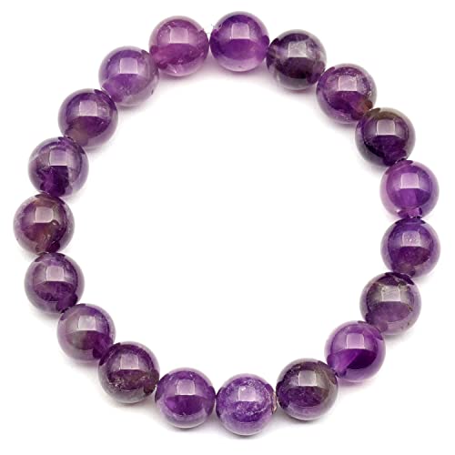 Dehnbares Armband mit natürlichem Amethyst, echter violetter Kristall, Wassermann-Edelstein, elastisch, 8 mm Perlen, Modeschmuck, Heilchakra, langlebig Dehnbares Armband mit natürlichem Amethyst, echter violetter Kristall, Wassermann-Edelstein, elastisch, 8 mm Perlen, Modeschmuck, Heilchakra, langlebig von Generisch