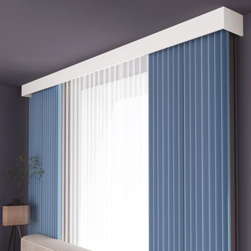 Dekorativer Vorhangbehang mit Doppel-/Einzelschiene, Metall-Vorhangschienen zur Decken- und Wandmontage, ideal als Raumteiler für Wohnzimmer, Schlafzimmer und Küche (Einzelschiene, 3,5 m/11, Dekorativer Vorhangbehang mit Doppel-/Einzelschiene, Metall-Vorhangschienen zur Decken- und Wandmontage, ideal als Raumteiler für Wohnzimmer, Schlafzimmer und Küche (Einzelschiene, 3,5 m/11, von Generisch