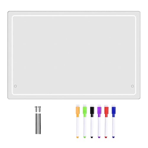 Desktop Dry -Löschen -Board, Acryl -Trockenerase -Board - Löschbare Tabletop Whiteboard -Zeichenbrett | Mehrzweckschreibtisch -Notizblocke für die Heimschule für Heimschule Desktop Dry -Löschen -Board, Acryl -Trockenerase -Board - Löschbare Tabletop Whiteboard -Zeichenbrett | Mehrzweckschreibtisch -Notizblocke für die Heimschule für Heimschule von Generisch