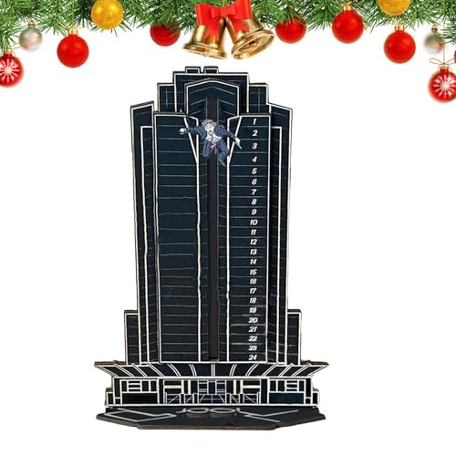 Die Hard Adventskalender, 24-Tage Weihnachts Countdown Kalender, Nakatomi Plaza Christmas, Holz Weihnachtsschmuck Tischdekoration, Für Erwachsene Kinde von Generisch