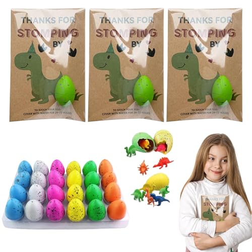 Dinosaur Egg Hatching Cards, 24-piece Dinosaur Valentines Set, Valentines Party Favors For Kids, School Prize Supplies For Valentines, Dinosaur Egg Toys For Kids, Valentines Dinosaur Gift Ideas, Kids von Generisch