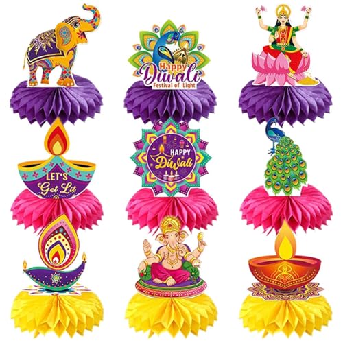 Diwali Decorations | Paper Crafts | Festive Accessories | Double Sided Decorations | Festive Table Decor Vibrant Design for Home Diwali Decoration Ideas von Generisch