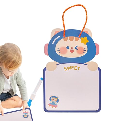 Doodle Board, Zeichenbrett | Löschbares Maltafel, doppelseitiger Schreibblock mit Whiteboard-Stift, Doodle Board, Maltafel, Reiseaktivitätsspielzeug von Generisch