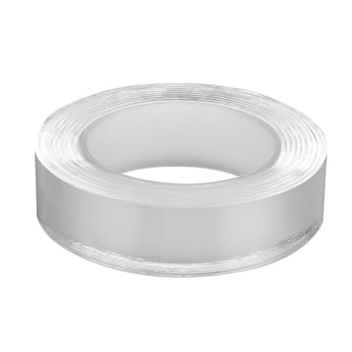 Doppelseitiges Klebeband, Nano-Tape, extra stark, multifunktional, transparent, wiederverwendbar, multifunktional, 5 m x 3 cm x 1 mm von Generisch