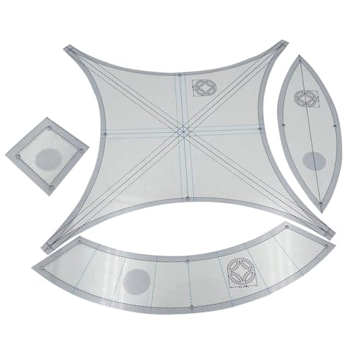 Doppelter Ehering-Schablone – Quilt-Lineal, multifunktionales Acryl-Muster, Nähanleitung für gebogene Teile, Quilt-Herstellungsschablone für Anfänger, -Werkzeug für Bastelprojekte Doppelter Ehering-Schablone – Quilt-Lineal, multifunktionales Acryl-Muster, Nähanleitung für gebogene Teile, Quilt-Herstellungsschablone für Anfänger, -Werkzeug für Bastelprojekte von Generisch