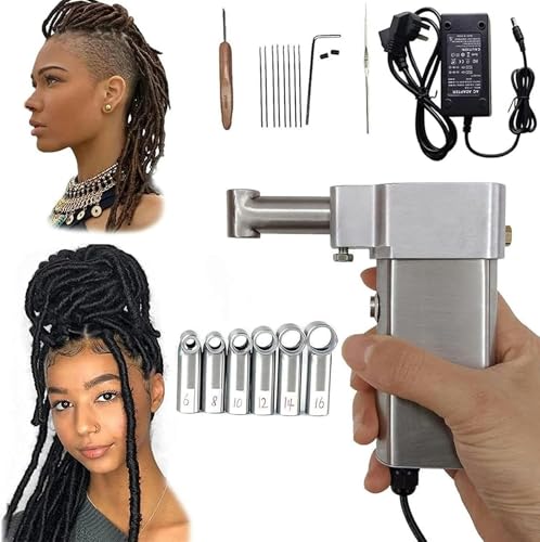 Dreadlock Crochet Braids Hair Making Machine - Elektrische DIY Maker für Extensions mit 20 automatischen Nadeln, tragbar und einfach zu bedienen, von Generisch