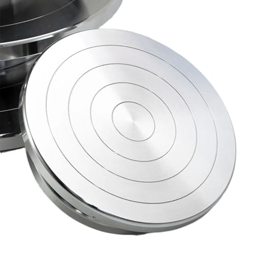 Drehteller für Töpferscheibe, doppelseitig, Aluminium-Keramik-Skulptur, perfekt für Tonkunsthandwerk und Töpferprojekte, Drehwerkzeug, 30 cm Drehteller für Töpferscheibe, doppelseitig, Aluminium-Keramik-Skulptur, perfekt für Tonkunsthandwerk und Töpferprojekte, Drehwerkzeug, 30 cm von Generisch