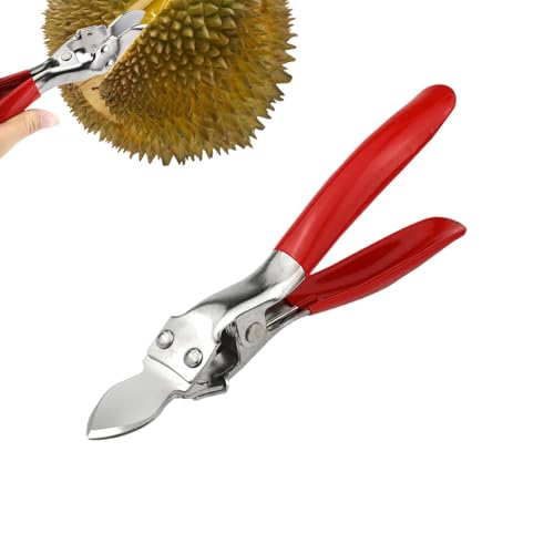 Durian Sheller, Durian-Öffner-Werkzeug,Durian-Schalenbrechwerkzeug, Obstschäler aus Edelstahl - Manuelle Durian-Schälmaschine, rutschfester Griff, Durian-Trennklemme für Früchte von Generisch