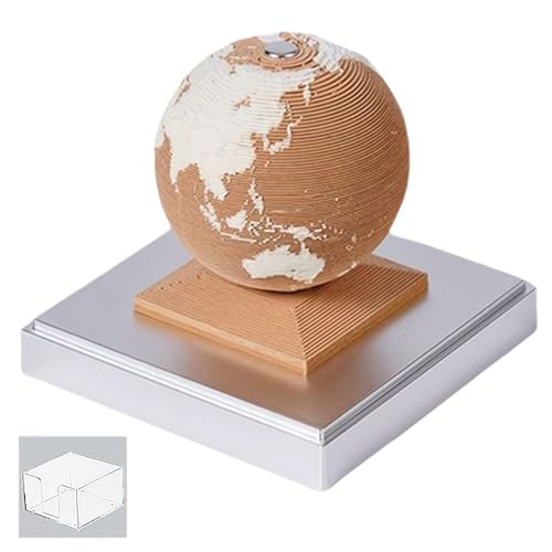 Earth Calendar 3D Calendar Sticky Notes 2025, Earth Calendar 3D Memo Paper Hand Tear Paper Carving 3D Platform Calendar Art Calendar Sculpture Paper Carving Note Desktop Decoration (Style G) von Generisch