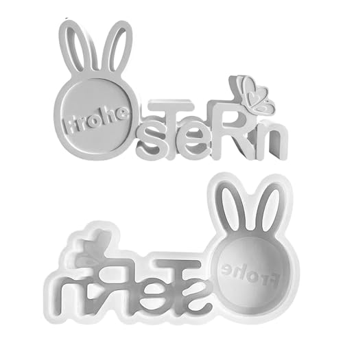 Easter Bunny Mold, Non-stick Rabbit Mold, 0.91x4.53x7.48 Inches, Compact Resin Crafting Arts, Adorable Animal Soap Making, Home Party Decorations for Men, Women von Generisch