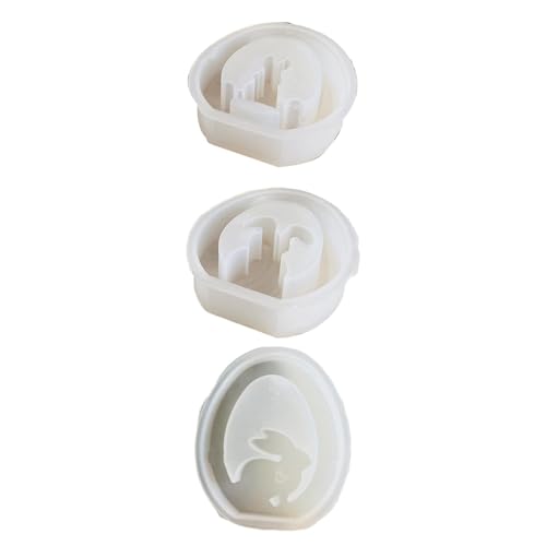 Easter Candle Molds, Set of 3 Easter Candle Molds, Bunny Resin Mold Ornaments, Silicone Table Centerpiece Mold, Food-Grade 3D Candle Making Mold for Epoxy Resin, Perfect for Easter Crafts and Deco von Generisch