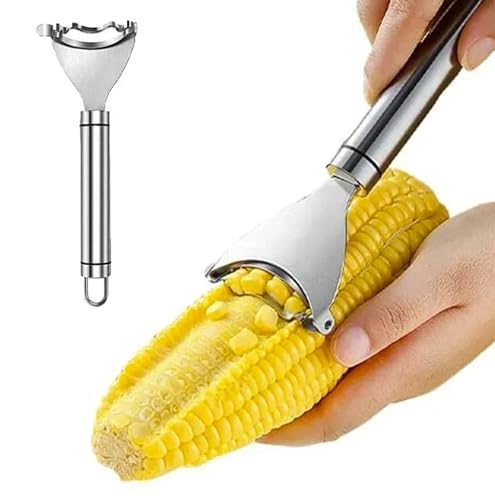 Edelstahl Schäler - Maiskolbenschäler - Für Mais, Gemüse und verschiedene Küchenanwendungen - Corn Peeler von Generisch