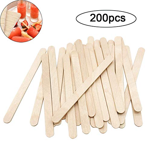 Eisstäbchen Stück Naturstäbchen Cremestäbchen Basteln am Holz Basteln 200 Küche, Esszimmer & Bar Oberflächenreiniger Für Öffentliche Güter (Multicolor, One Size) von Generisch