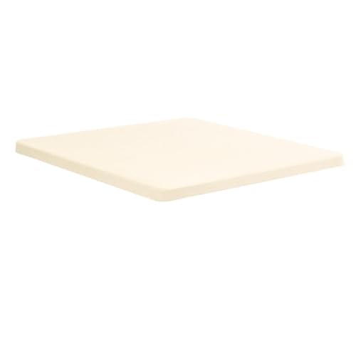 Elastan-Tischdecke, quadratisch, 86,4 x 86,4 cm, dehnbar, für Terrasse, Esszimmer, Hochzeit, Party, Beige, Stretch-Tischdecken für Picknick von Generisch