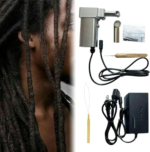 Elektrische Dreadlock-Maschine, sofortiges DIY-Haarverlängerungs-Flechtwerkzeug für schnelle und einfache Dreadlocks, tragbare Hand-Häkelmaschine von von Generisch