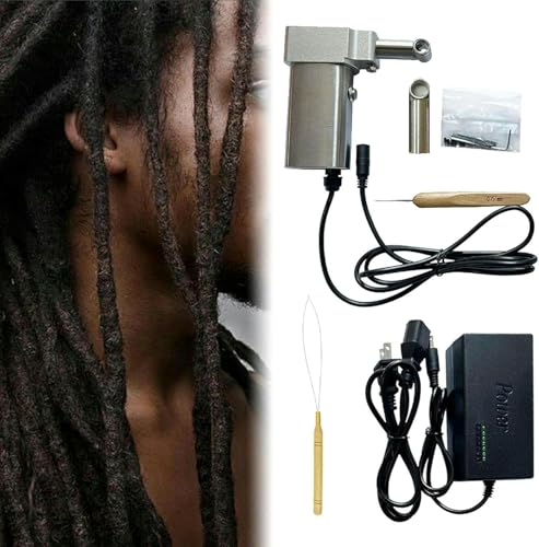 Elektrische Dreadlock-Maschine, sofortiges DIY-Haarverlängerungs-Flechtwerkzeug für schnelle und einfache Dreadlocks, tragbare Hand-Häkelmaschine von von Generisch