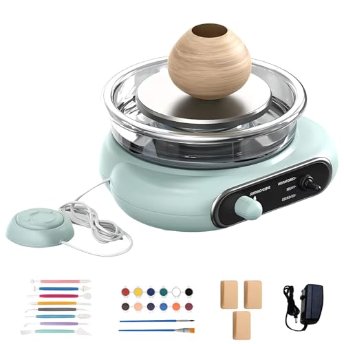 Elektrische Töpferscheibe mit Fußpedal - Keramikmaschine für Anfänger und Kinder - DIY Tonwender Werkzeugset Elektrische Töpferscheibe mit Fußpedal - Keramikmaschine für Anfänger und Kinder - DIY Tonwender Werkzeugset von Generisch