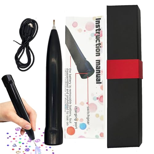 Elektrischer Schmuckstein Stift - Vakuum Schmuckstein Kunst Bohrstift,Bastelzubehör Kreatives Hobby Für Kinder Jugendliche Erwachsene Familien DIY-Fans Elektrischer Schmuckstein Stift - Vakuum Schmuckstein Kunst Bohrstift,Bastelzubehör Kreatives Hobby Für Kinder Jugendliche Erwachsene Familien DIY-Fans von Generisch