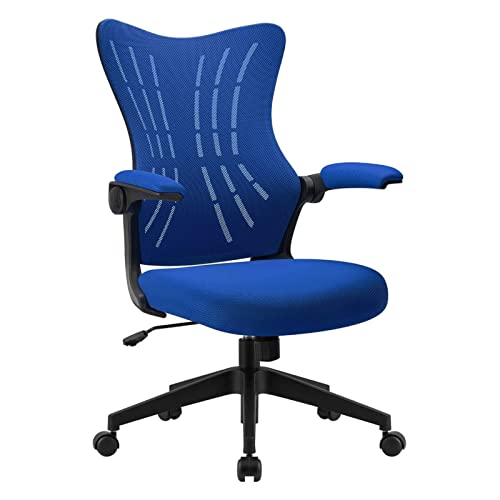 Ergonomischer Bürostuhl aus Netzstoff, mittlere Rückenlehne, Schreibtischstuhl mit konturiertem Design für Zuhause, Büro, verstellbarer Drehstuhl von Generisch