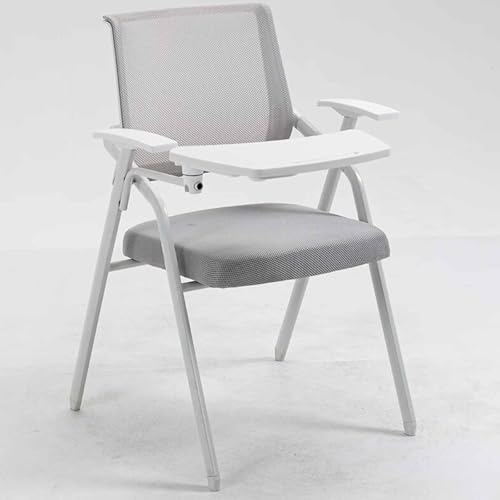 Ergonomischer Bürostuhl aus Netzstoff mit befestigtem Schreibtisch, faltbares Design für bequemes Sitzen in Büro, Schule, Konferenz und Trainingsräumen Ergonomischer Bürostuhl aus Netzstoff mit befestigtem Schreibtisch, faltbares Design für bequemes Sitzen in Büro, Schule, Konferenz und Trainingsräumen von Generisch