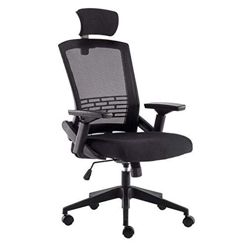 Ergonomischer Bürostuhl mit hoher Rückenlehne aus Netzstoff mit verstellbaren Armlehnen, Lendenwirbelstütze, Kopfstütze und Drehgelenk, Schreibtischstuhl, bequemer Bürostuhl für Home Office oder von Generisch