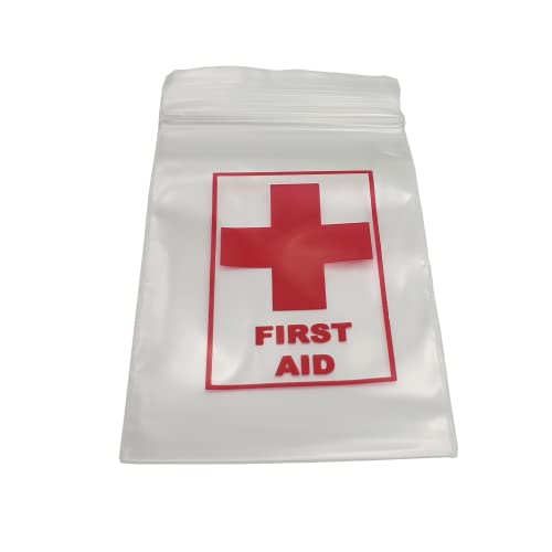 FIRST AID Baggies 40x60mm Druckverschlussbeutel mit Zip-Verschluss (400 Stk) von Generisch