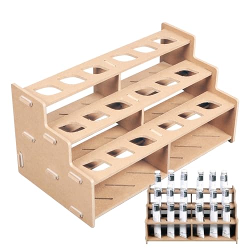 Farbtuben-Organizer – Aufbewahrungs-Organizer für Kunstmalröhren, Pinselhalter aus , 3-lagiger Holzkunst-Röhren-Halter, Ständer, Acryl-Ölfarben-Flaschen-Organizer für Maler, hält bis zu 18 Farbtuben-Organizer – Aufbewahrungs-Organizer für Kunstmalröhren, Pinselhalter aus , 3-lagiger Holzkunst-Röhren-Halter, Ständer, Acryl-Ölfarben-Flaschen-Organizer für Maler, hält bis zu 18 von Generisch