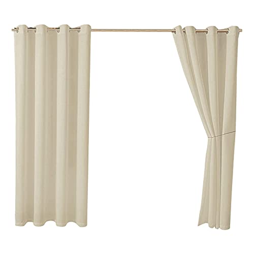 Fenstervorhang Blickdicht Vorhang Vorhang Schatten Terrasse Pavillon wasserdicht Wärmedämmung Heimtextilien Kurzgardine Kinderzimmer (Beige, One Size) von Generisch